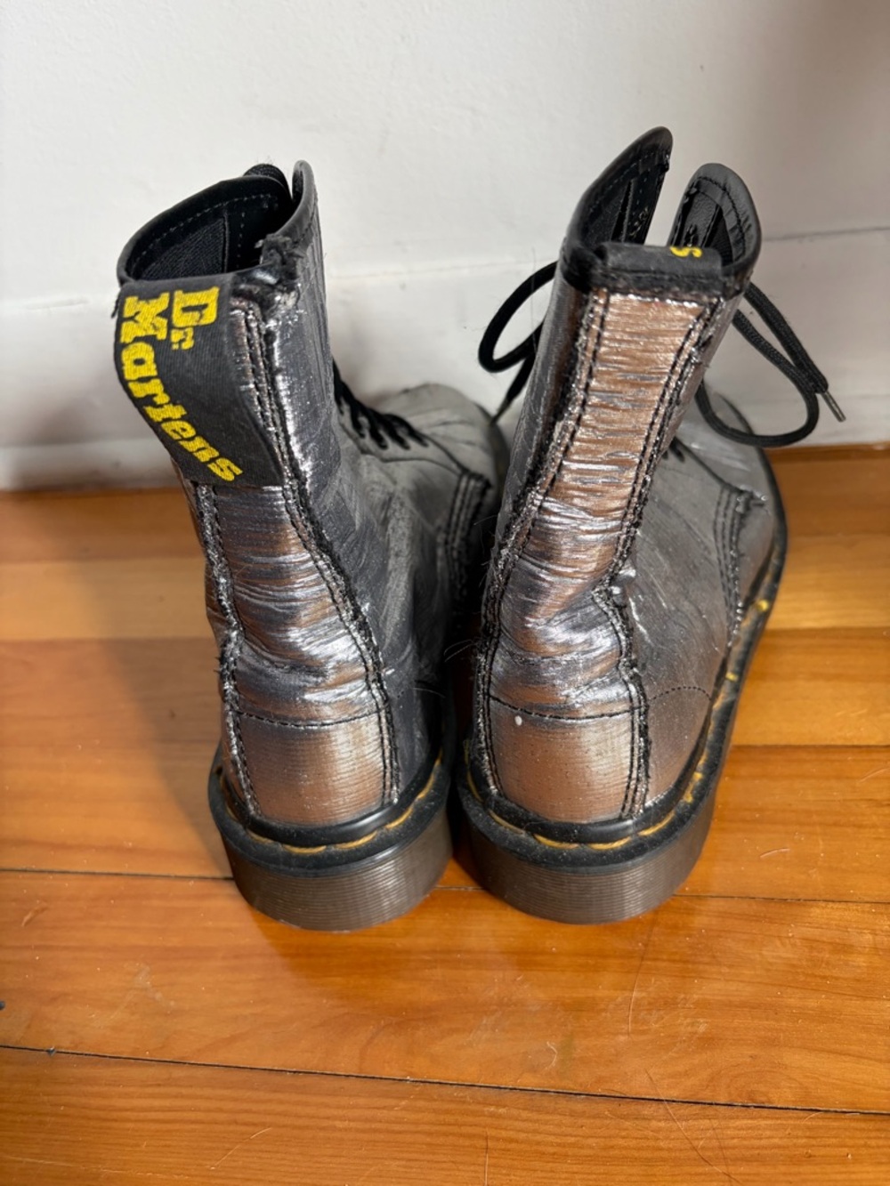 Dr. Martens Silver Boots - Picture 2 of 15